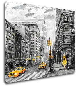 Impresi Tablou New York Yellow Details - 90 x 70 cm
