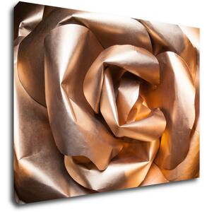 Impresi Tablou Golden paper rose abstract - 70 x 50 cm