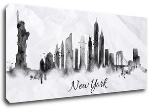 Impresi Tablou New York panorama - 90 x 40 cm
