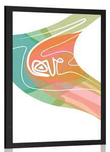 Poster Love într-un design neobișnuit
