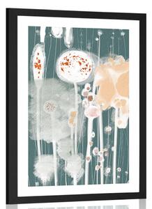 Poster cu passepartout design unic al copacilor