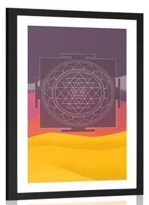 Poster cu passepartout model unic