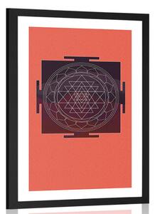 Poster cu passepartout model armonic