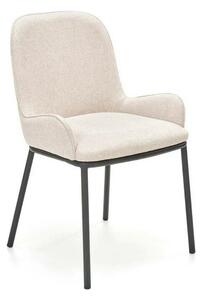 Scaun K481, alb/negru, stofa clasica/metal, 54x60x83 cm