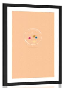 Poster cu passepartout culorile bulelor