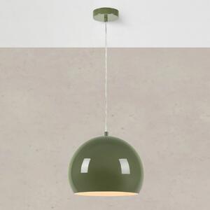 Markslöjd Lampă suspendată Pop, Ø 28 cm, verde, metal, reglabil, Verde, Camera de zi / sufragerie, Metal, Vintage