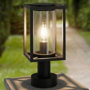 Lucande Ferda lampă cu soclu, 37 cm, antracit, IP44, reglabil, Negru, Aluminiu, Modern