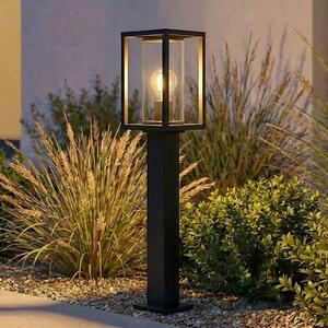 Lucande Bornă luminoasă Ferda, 60 cm, antracit, IP44, reglabil, Negru, Aluminiu, Modern