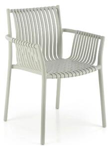 Scaun K492, gri, polipropilen, 60X56X84 cm