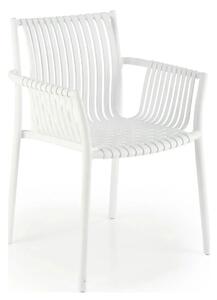 Scaun K492, alb, polipropilena, 60X56X84 cm