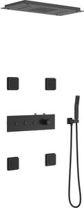 Mexen Soler set de duș încastrat, negru - 7601-04-70