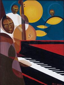 Mucherera, Kaaria - Artă imprimată Cobalt Jazz, 2007, (30 x 40 cm)