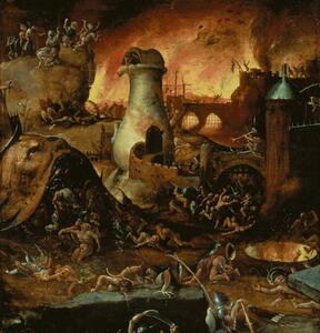 Hieronymus (school of) Bosch - Reproducere Hell, (40 x 40 cm)