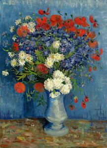 Gogh, Vincent van - Artă imprimată Still Life: Vase with Cornflowers and Poppies, 1887, (30 x 40 cm)