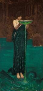 Waterhouse, John William (1849-1917) - Reproducere Circe Invidiosa, 1872, (23.5 x 50 cm)