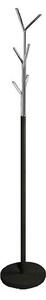 Cuier pom LETA, crom/negru, metal, 30x174 cm