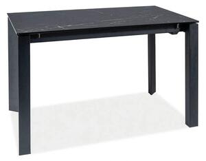 Masa extensibila METROPOL CERAMIC, negru, sticla securizata/ceramica