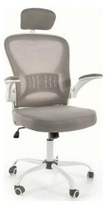 Scaun birou Q-639, stofa gri, 64x43x126 cm