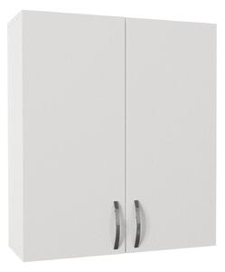 Dulap baie suspendat BENITO, alb, PAL melaminat, cu 2 usi, 70x27x80 cm