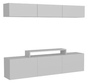 Mobilier living LINE, alb, PAL melaminat, 2 piese