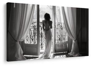 Tablou moment liniștit pe balcon