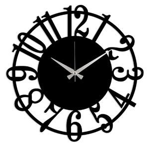 Ceas de perete 891TNL2115, negru, metal, 48x48 cm