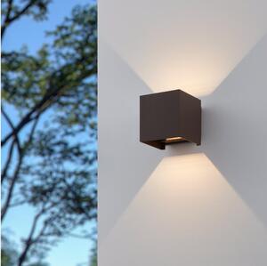 Aplică LED de exterior Eglo 901066 CALPINO 2xLED/2,8W/230V IP54 maro