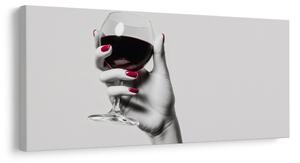 Tablou toast cu vin roșu