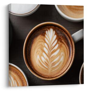 Tablou cesti de cafea în detaliu