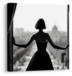 Tablou farmecul eleganței alb-negru