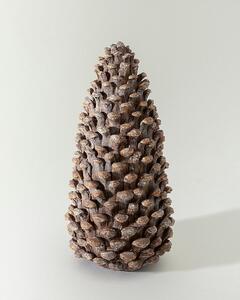 Figurină mare în formă de con de pin 14x14x28 cm