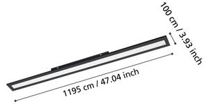 Plafonieră LED Eglo 900822 SALOBRENA LED/38W/230V 120x10 cm negru