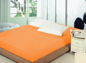 Cearsaf de pat portocaliu deschis Lățime: 90 cm | Lungime: 200 cm