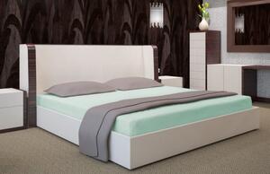 Cearsaf de pat din bumbac verde Lăţime: 160 cm | Lungime: 200 cm