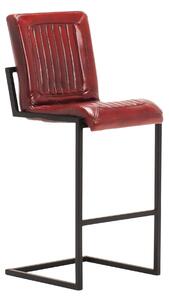 Scaun bar din piele Nomad Borderstripe S DarkBrown