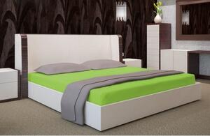 Cearsaf de pat din bumbac verde intens Lăţime: 140 cm | Lungime: 200 cm