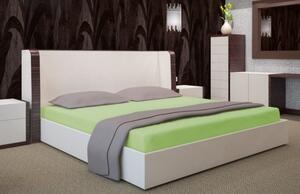 Cearsaf de pat bumbac verde Lățime: 90 cm | Lungime: 200 cm