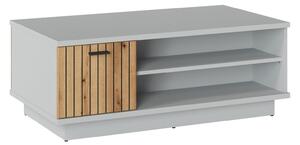 Masuta VERO, gri/stejar, PAL laminat, 100x60x42 cm