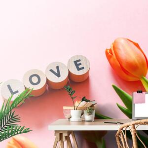Fototapet cuburi cu inscripție Love