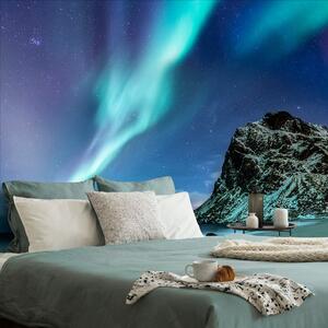 Fototapet aurora polară în Norvegia
