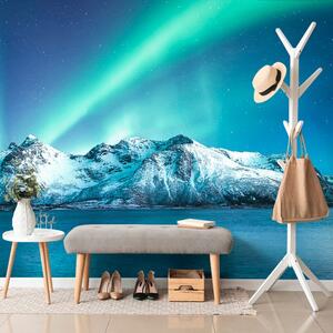 Fototapet aurora polară arctică