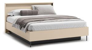 Pat Lorfera 107Dublu, Crem, 160x200, PAL laminat, Somiera patSomiera pat, 17x21x10cm