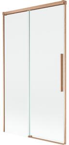 Mexen Rox panou de cadă cu 2 aripi glisante 100 x 150 cm, transparent, cupru periat - 8C9-100-001-65-00