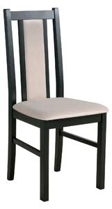 Scaun BOS 14, bej/negru, stofa clasica/lemn de fag, 43x40x94 cm
