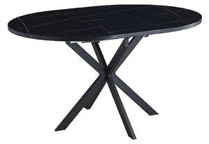 Masa extensibila pentru sufragerie GASTON, negru, 100/135x100x75 cm