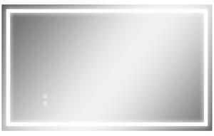 HOMCOM Oglindă de Baie Iluminată cu Lumini LED Reglabile și Strat Anti-Condens, 100x60 cm, Transparent | Aosom Romania