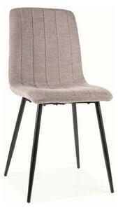 Scaun ALAN, gri/negru, stofa/metal, 45x39x91 cm