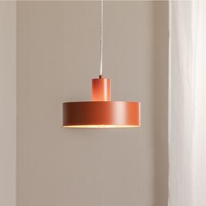SIGMA Lampă suspendată Rif M, roșu cărămiziu, 1 bec, Ø 25 cm, oțel, reglabil, Roșu, Camera de zi / sufragerie, Metal, Modern