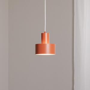 SIGMA Lampă suspendată Rif S, roșu cărămiziu, 1 bec, Ø 15 cm, oțel, reglabil, Roșu, Camera de zi / sufragerie, Metal, Modern