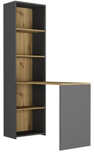 Birou de scris cu raft MODERN B-50S - 120 x 50 x 180 cm - diferite variante de culoare artisan mix antracit